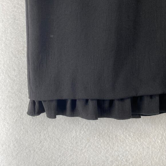 PRADA MILANO Dress 42 S Silk Blend Sheath Sleeveless Career Workwear Black - Picture 8 of 15